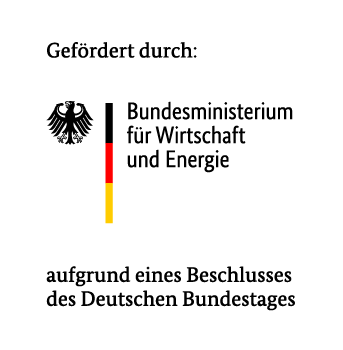 Logo "gefördert durch Bundesministerium für Wirtschaft und Energie"